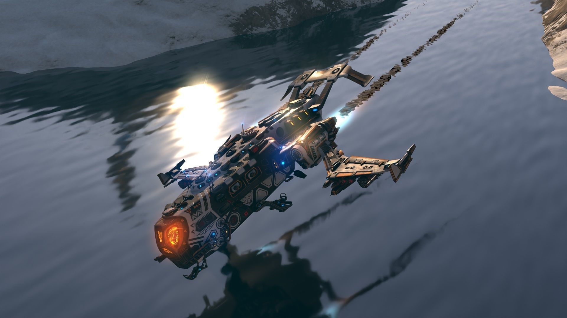 Mega Spacecraft Modular Pack Low-poly 3D model_36