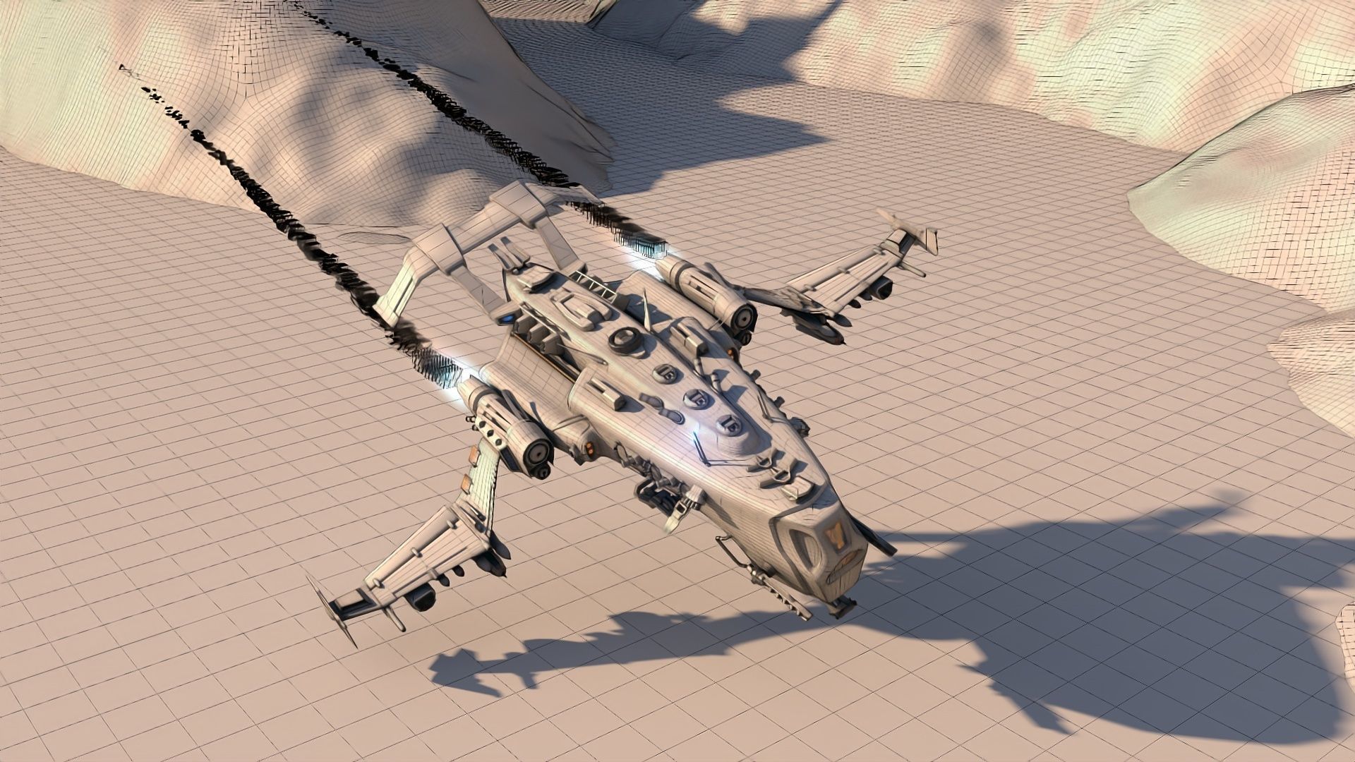 Mega Spacecraft Modular Pack Low-poly 3D model_35