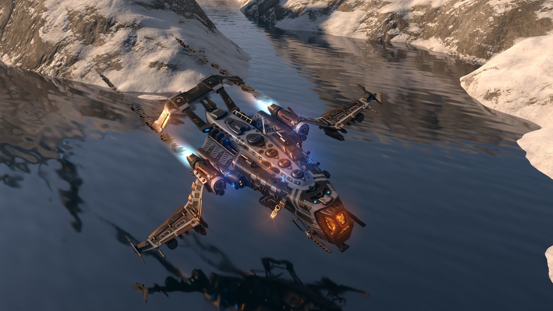 Mega Spacecraft Modular Pack Low-poly 3D model_34