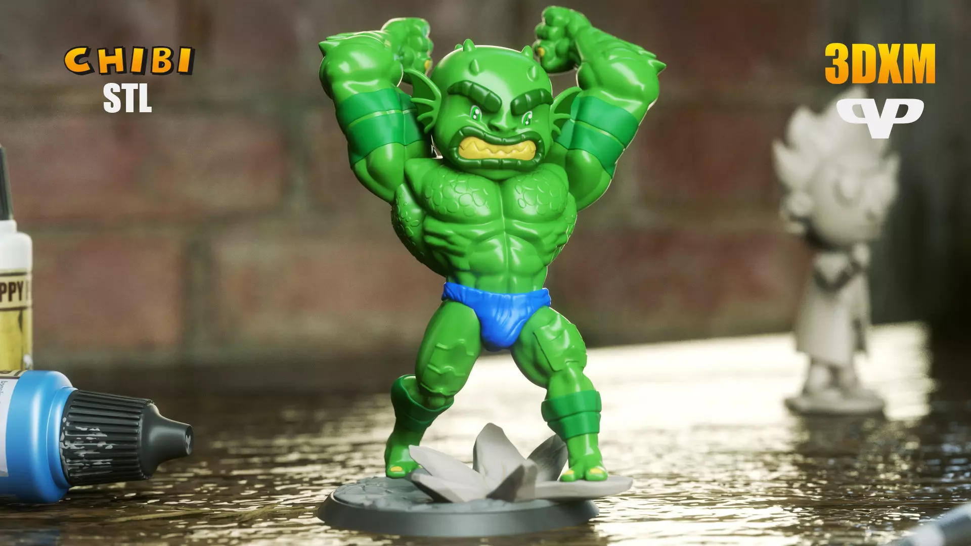 Marvel United Abomination Chibi for 3D Printing STL ChibiSTL 3D print model_0