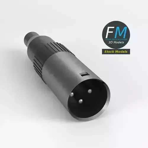 Male XLR audio connector