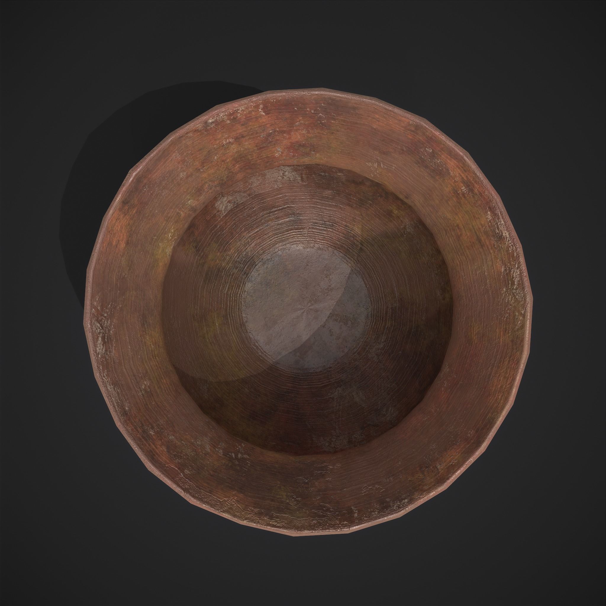 Pottery Cup  Low-poly 3D model_9