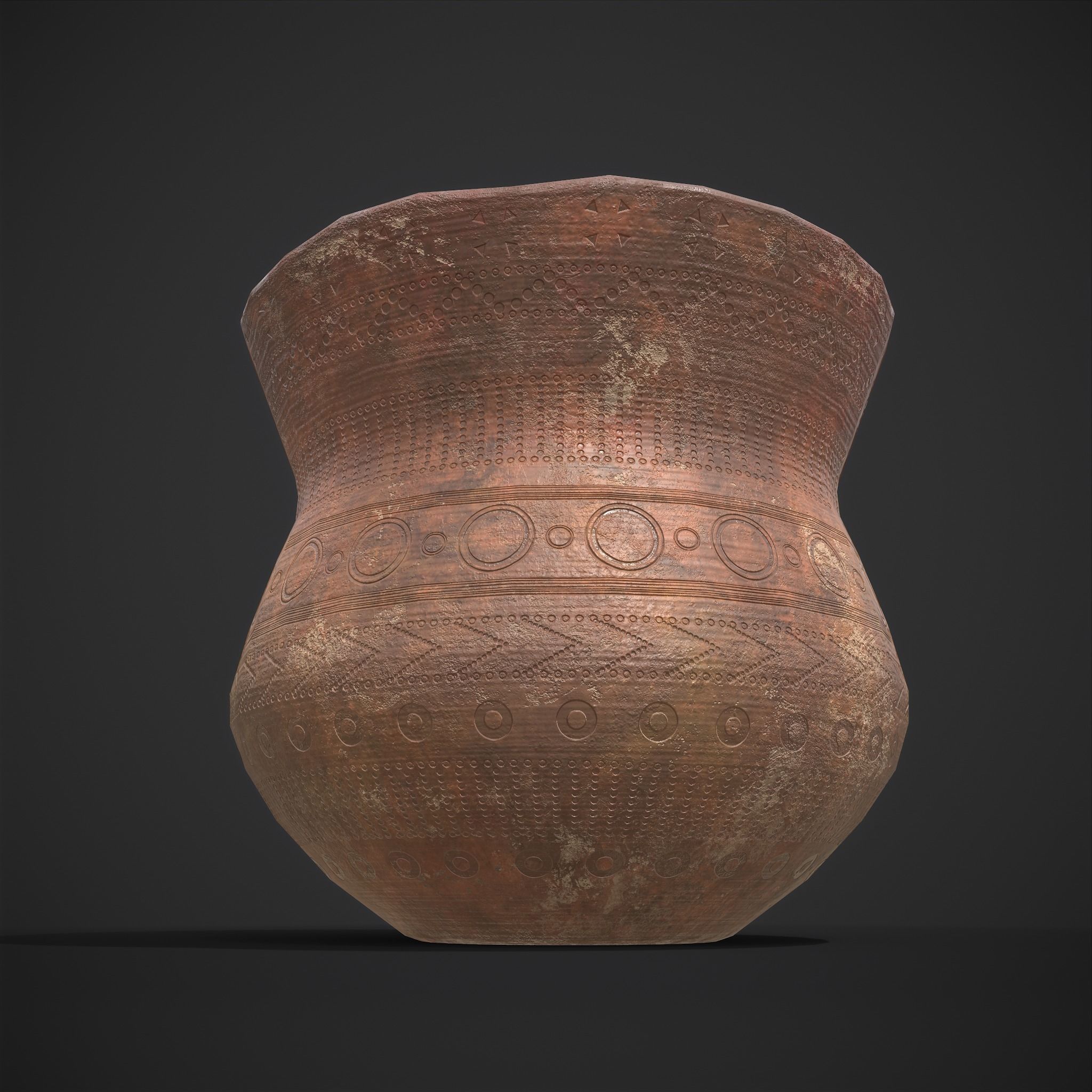 Pottery Cup  Low-poly 3D model_11