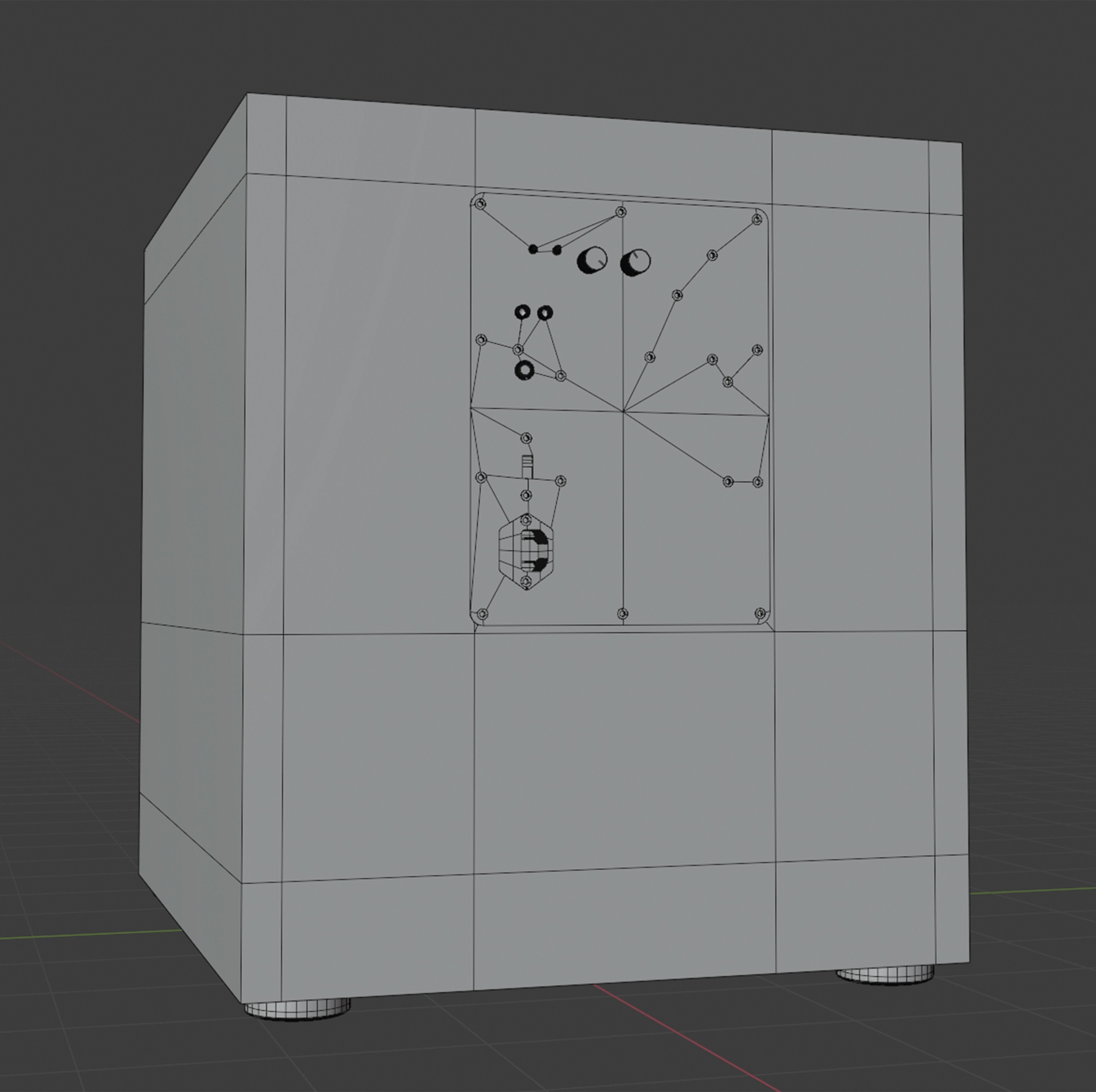 Subwoofer Klipsch SPL-150 Low-poly 3D model_4