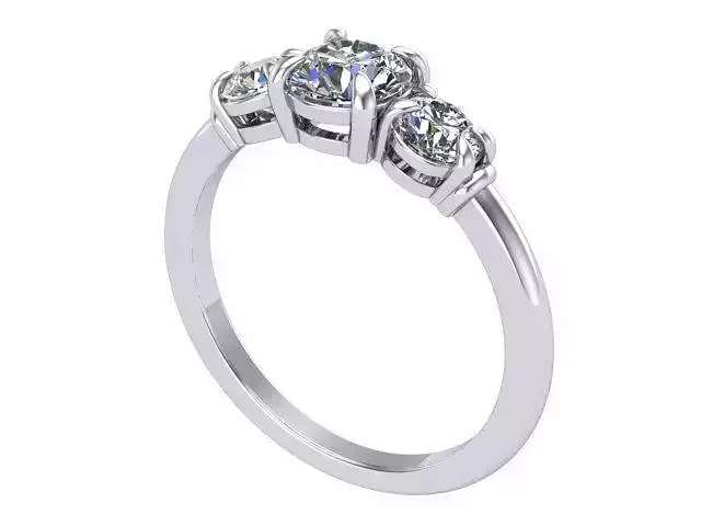 3 Stone Engagement Ring