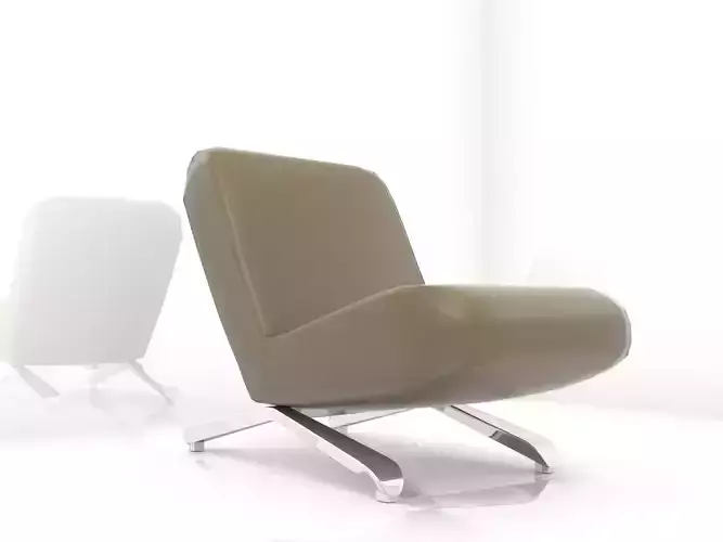 Leather chair Free 3D model