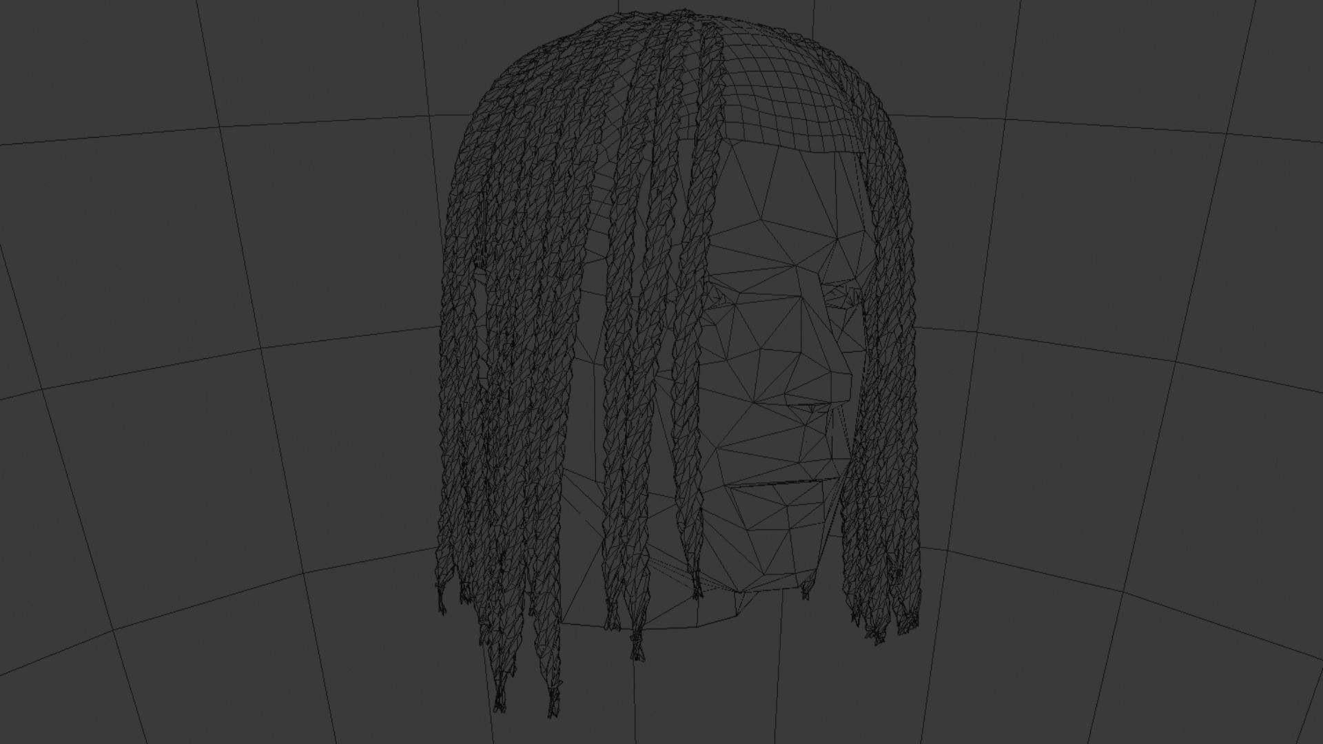 Braided Dreadlocks by Tiko 3D Model Collection_17