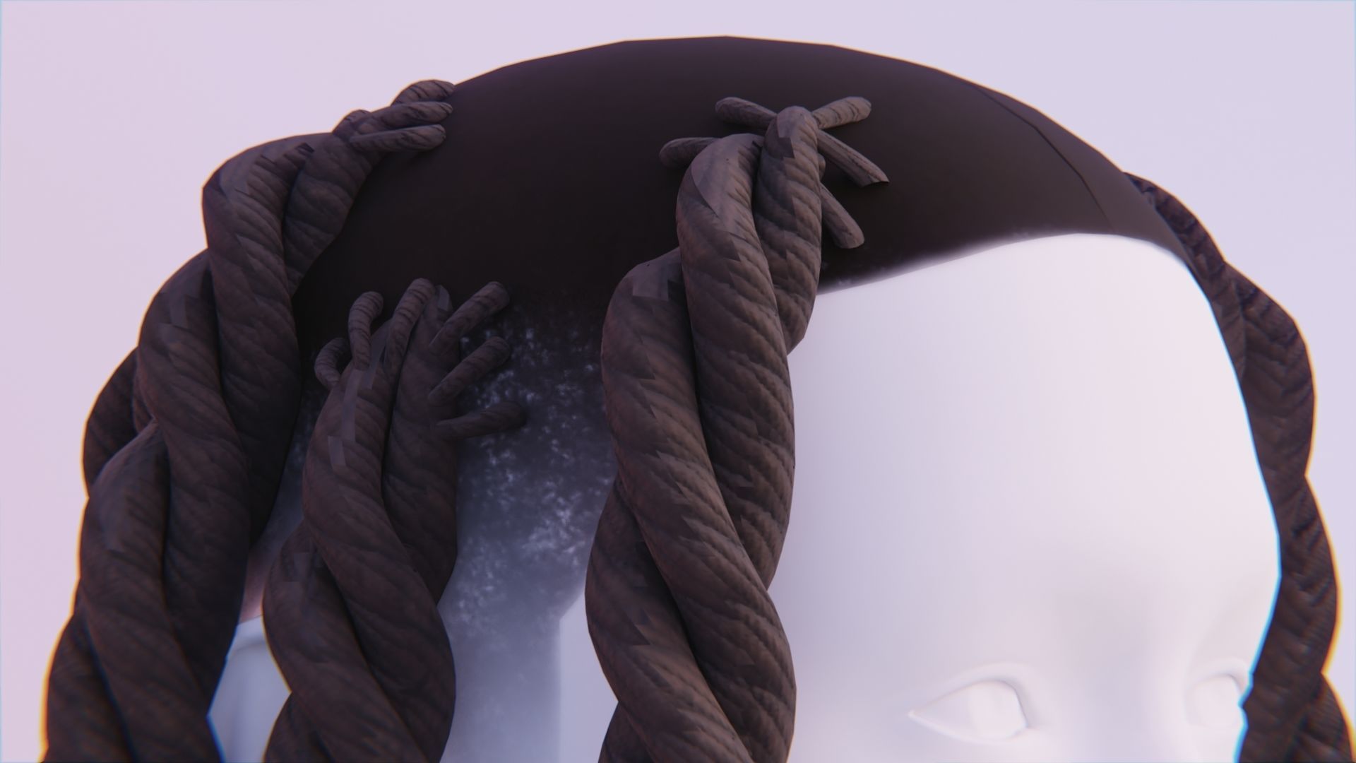 Braided Dreadlocks by Tiko 3D Model Collection_21