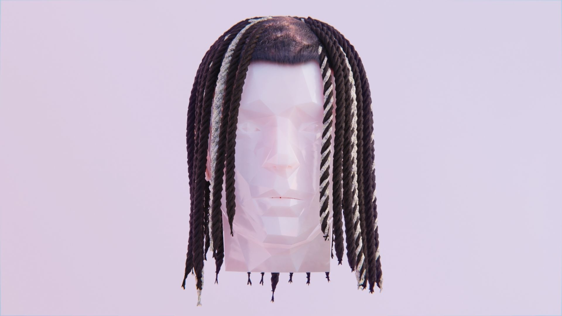 Braided Dreadlocks by Tiko 3D Model Collection_13