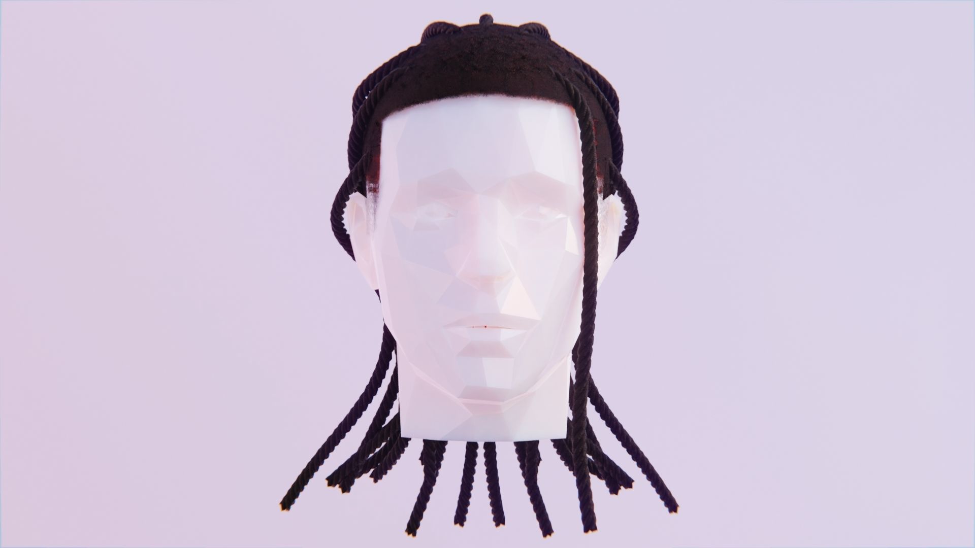 Braided Dreadlocks by Tiko 3D Model Collection_32