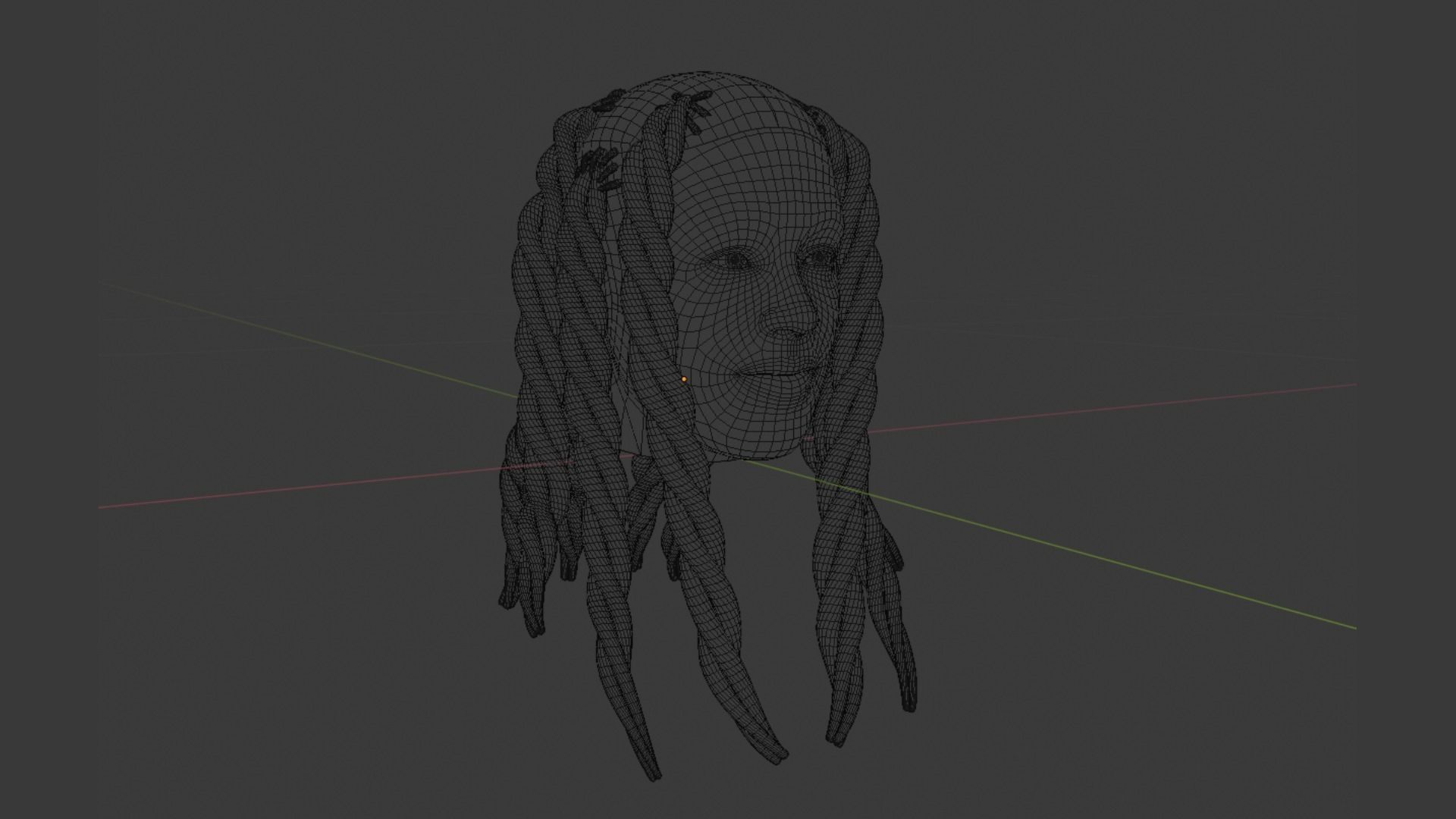 Braided Dreadlocks by Tiko 3D Model Collection_22