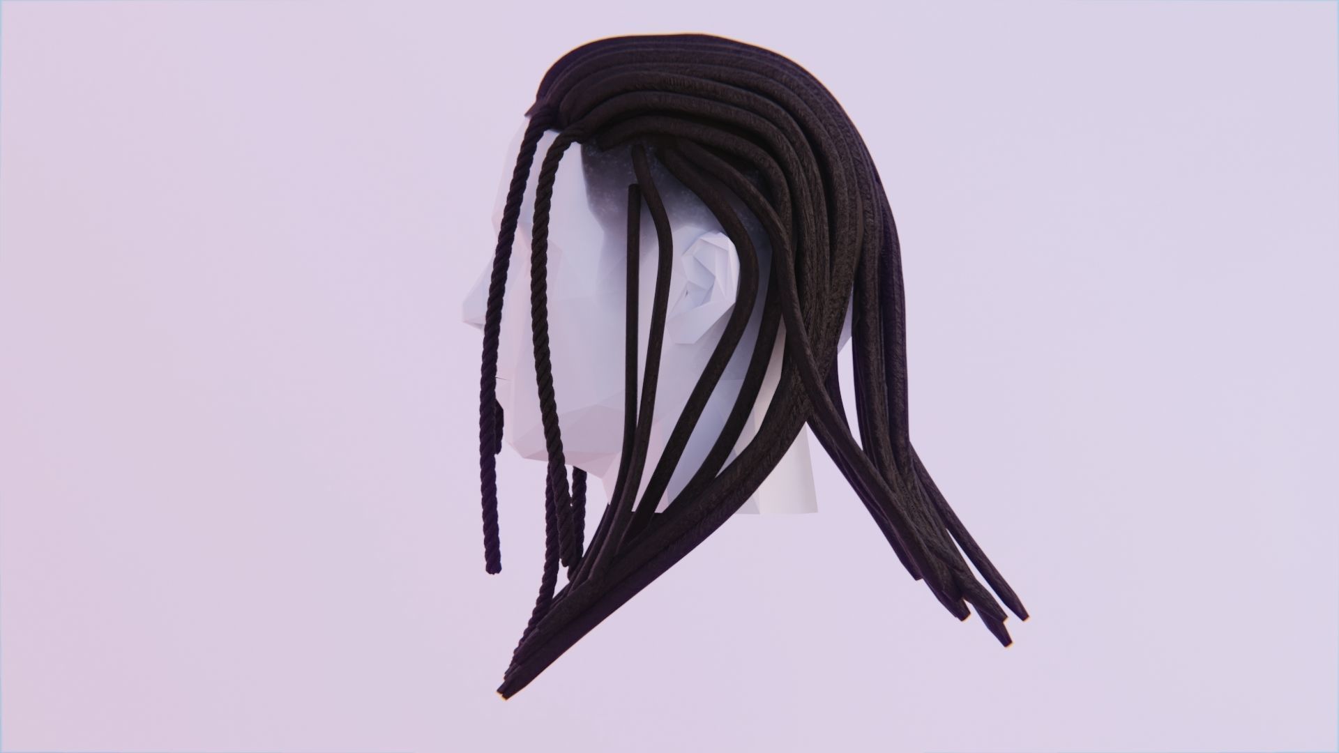 Braided Dreadlocks by Tiko 3D Model Collection_24