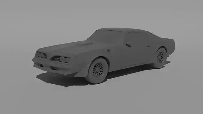 1978 Pontiac Trans Am 3D print model