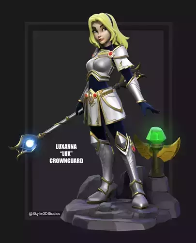 League of Legends Lux Classic Skin 3D print model