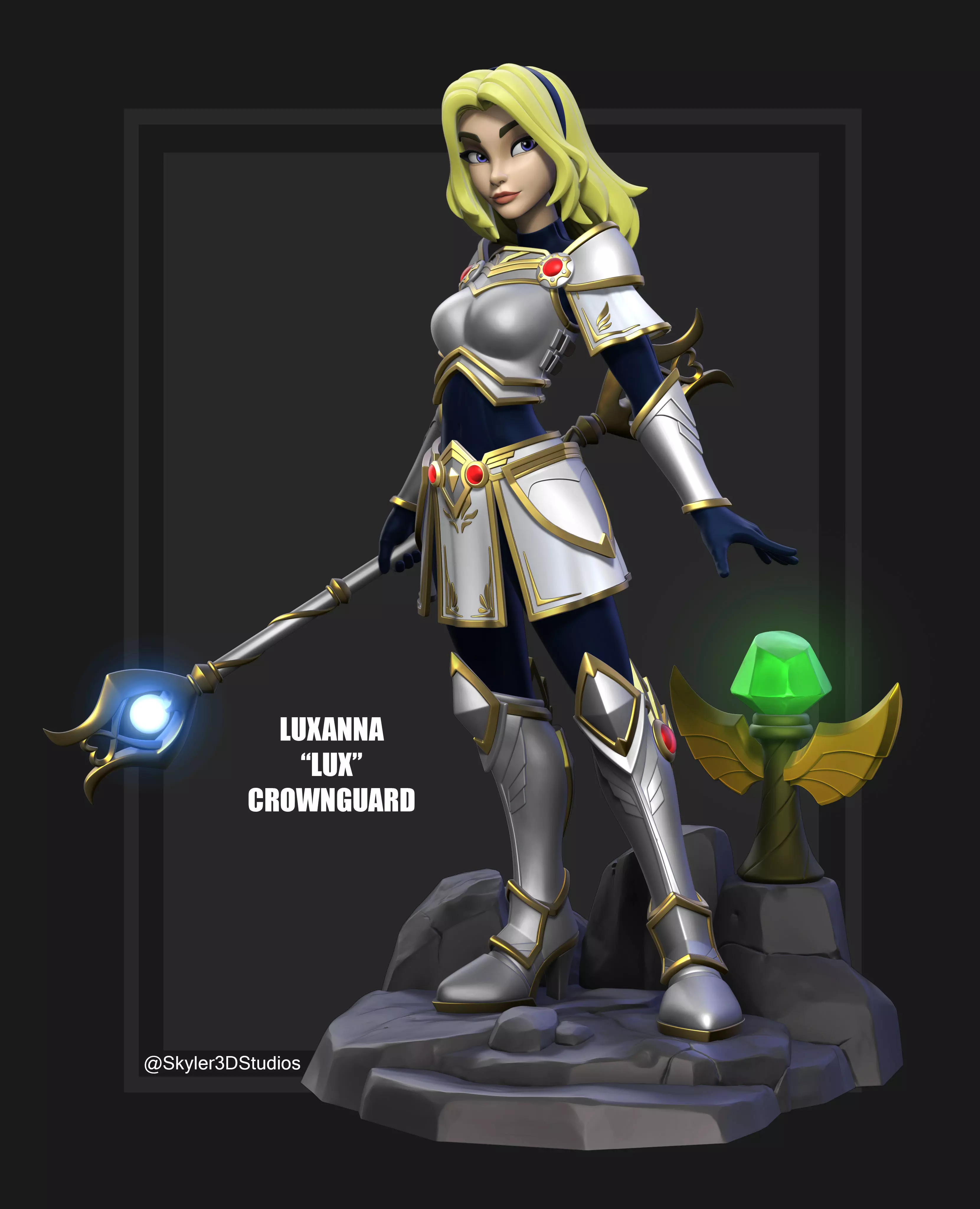 League of Legends Lux Classic Skin 3D model 3D printable | CGTrader