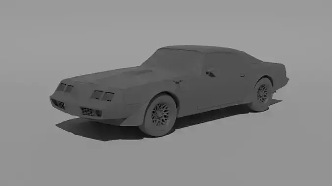 1980 Pontiac Trans Am 3D print model