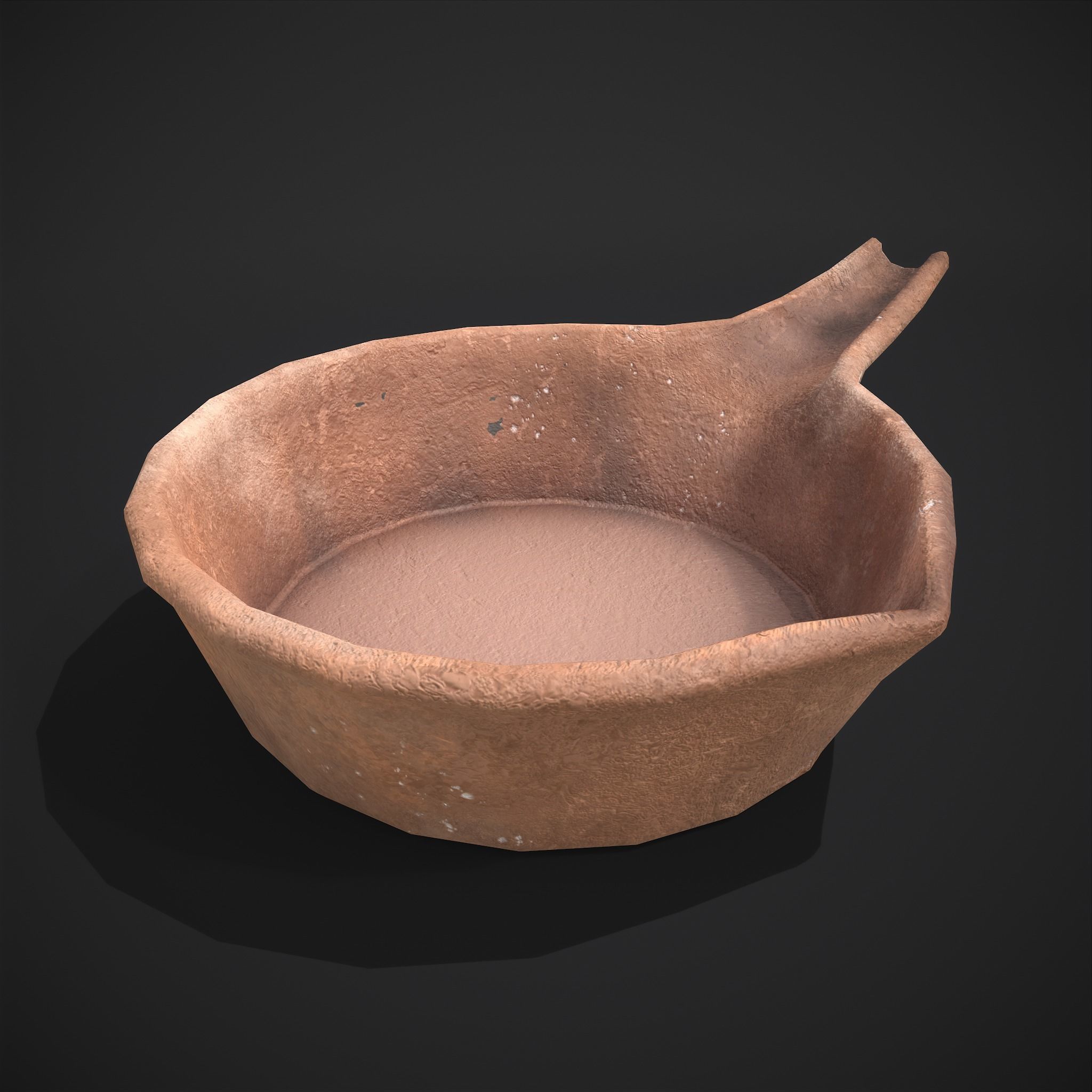 Pottery Pieces  Low-poly 3D model_14