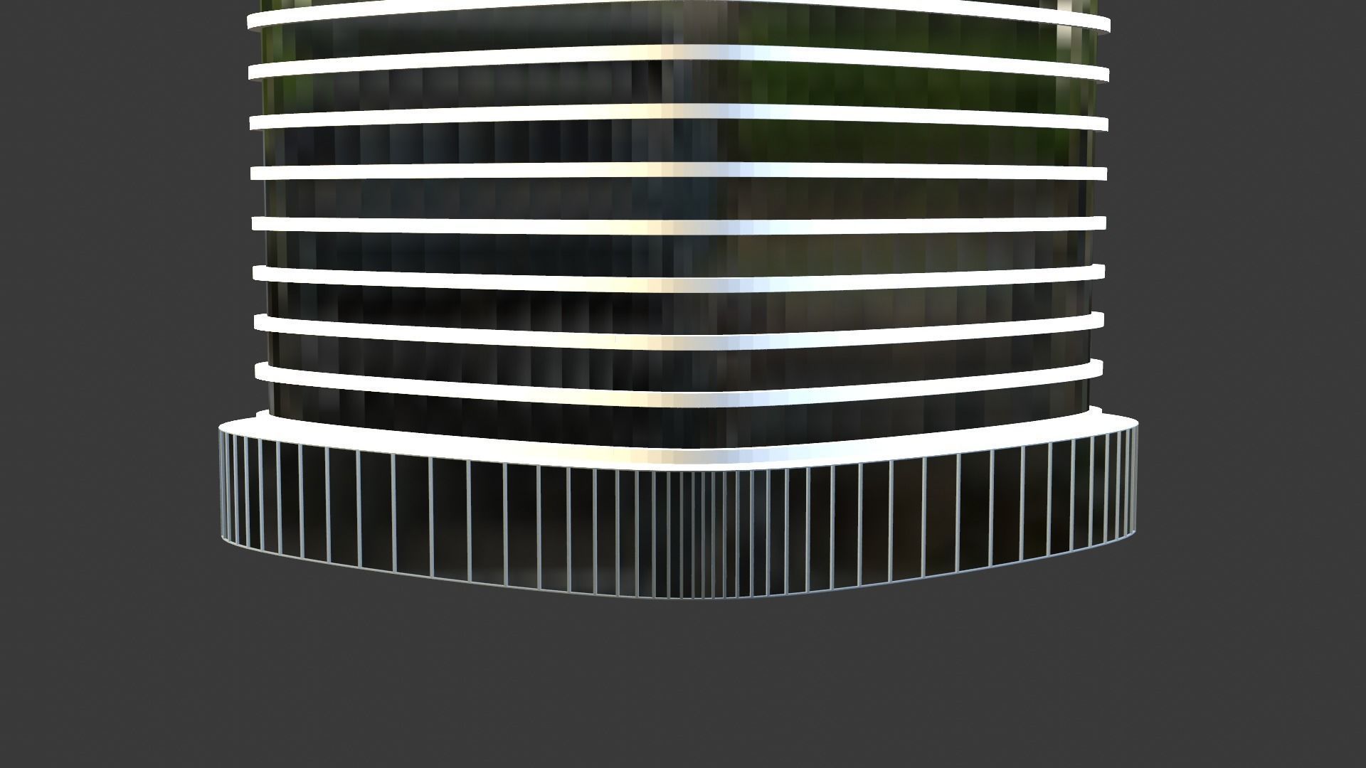 Skyscraper car in with bars 3D model_5
