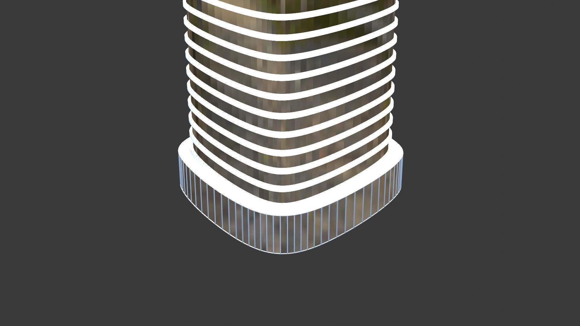 Skyscraper car in with bars 3D model_10