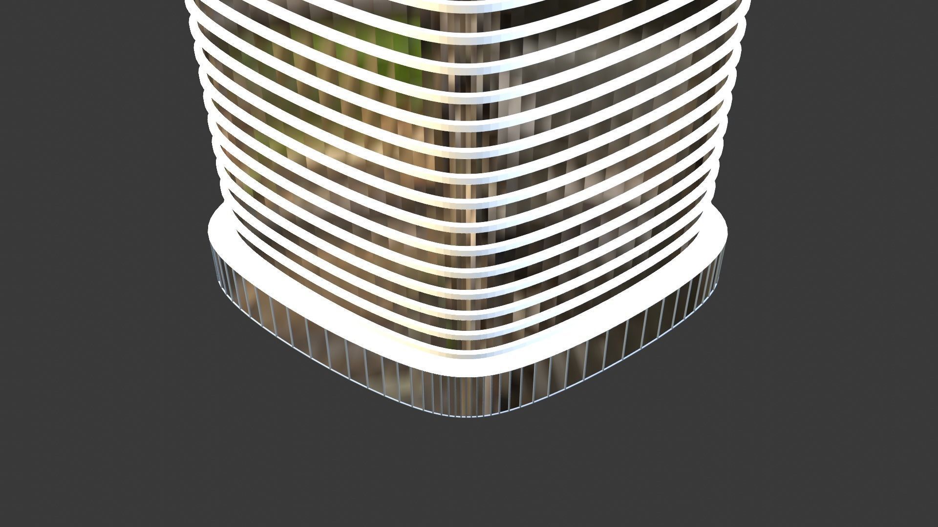 Skyscraper car in with bars 3D model_7
