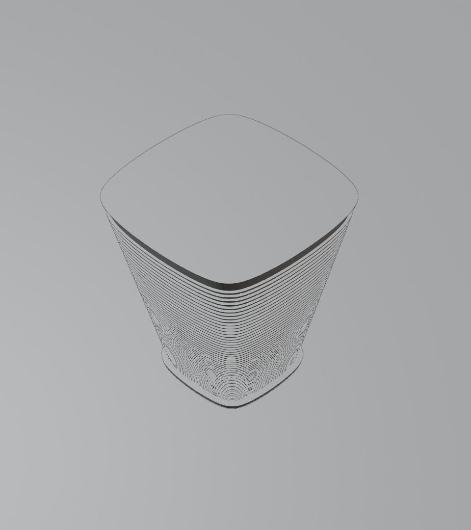 Skyscraper car in with bars 3D model_16