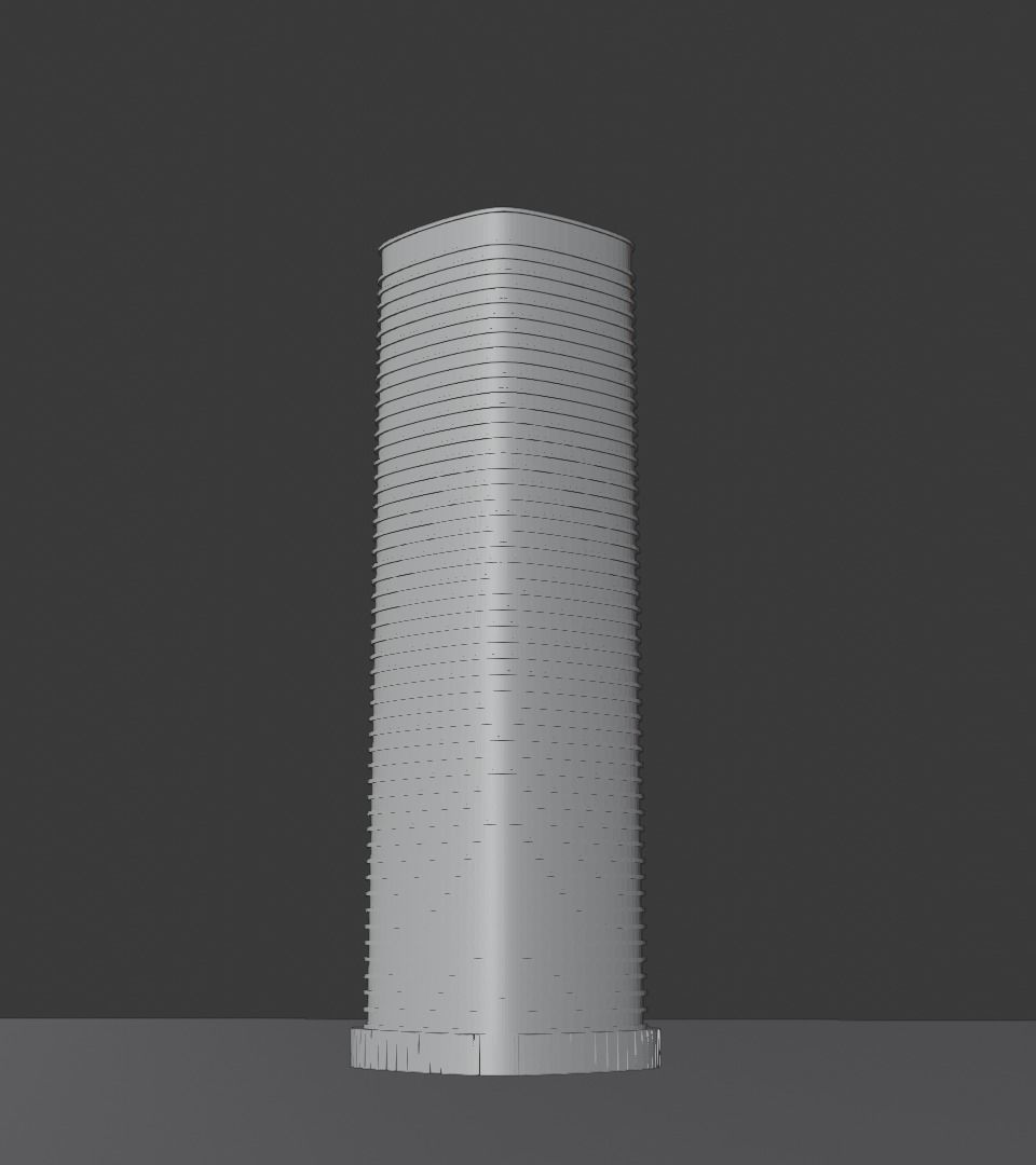 Skyscraper car in with bars 3D model_12