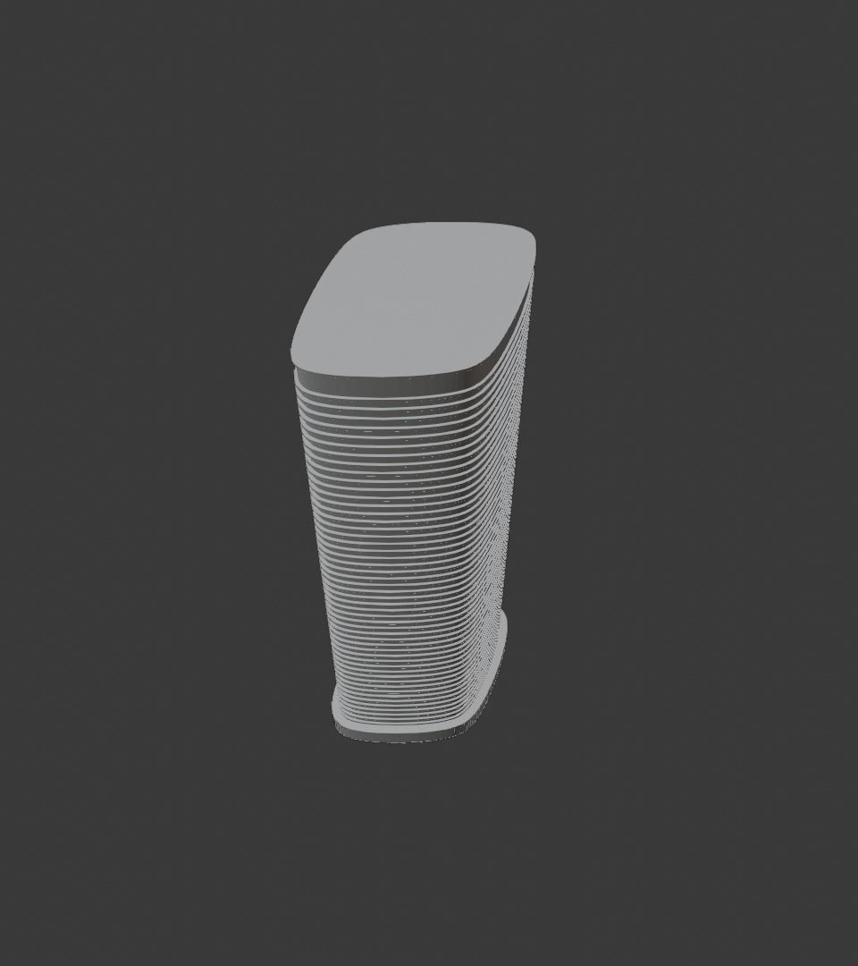 Skyscraper car in with bars 3D model_18