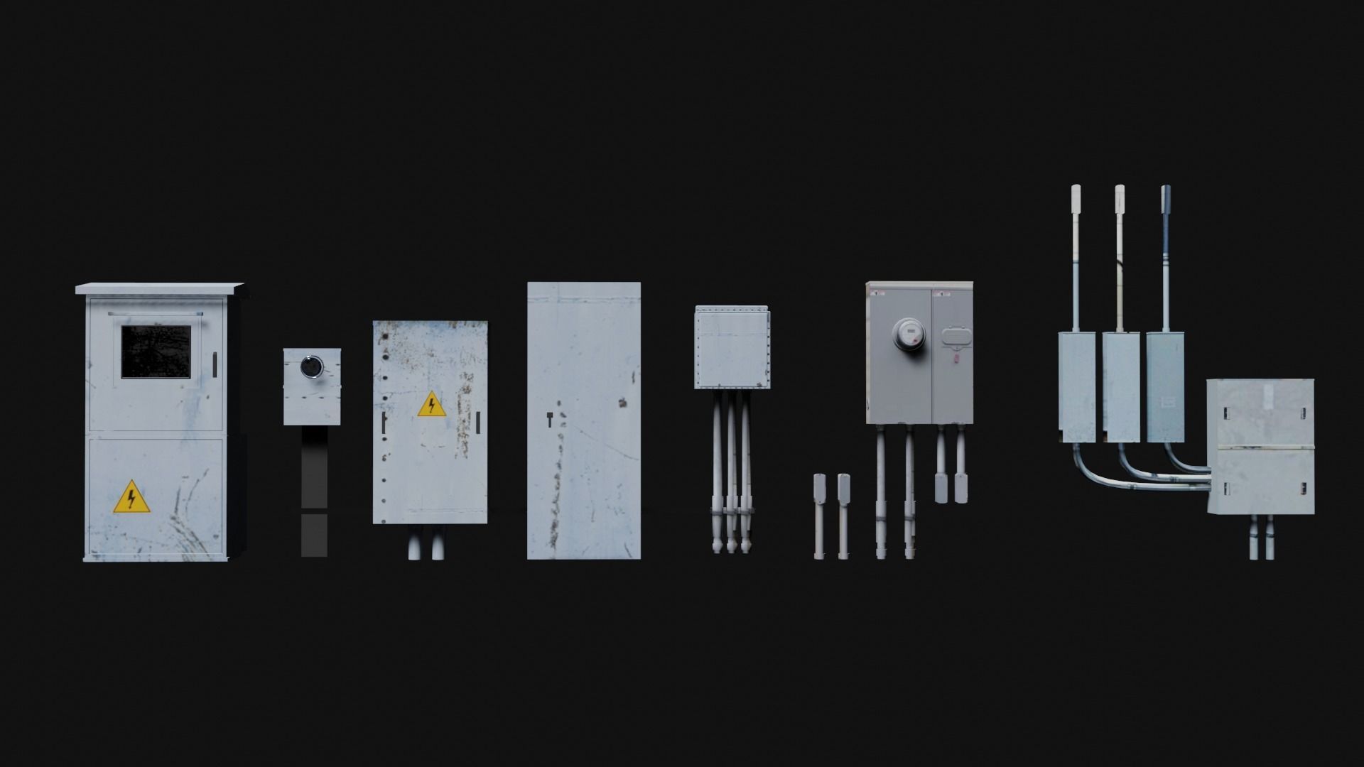 city pack Low-poly 3D model_15