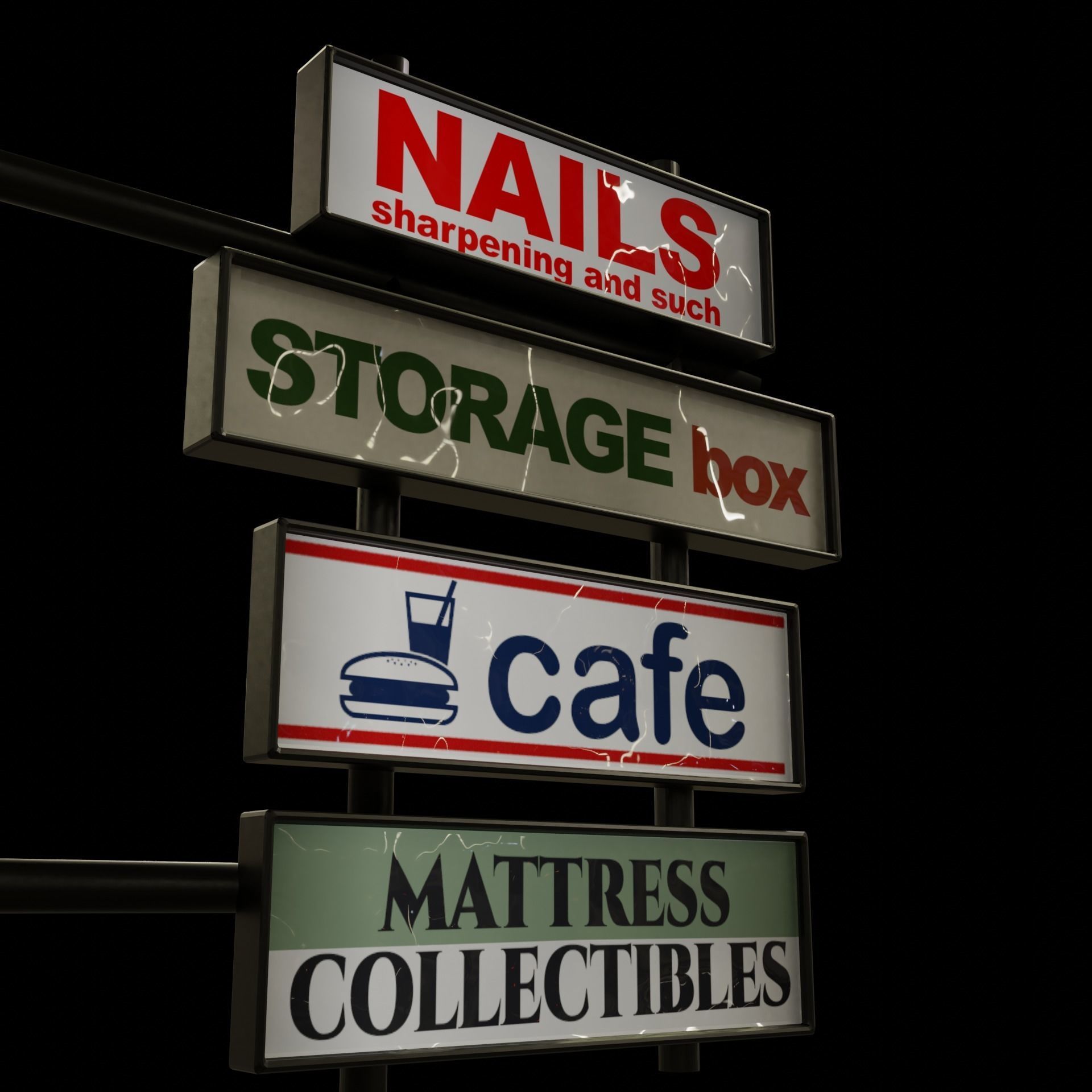 city pack Low-poly 3D model_19