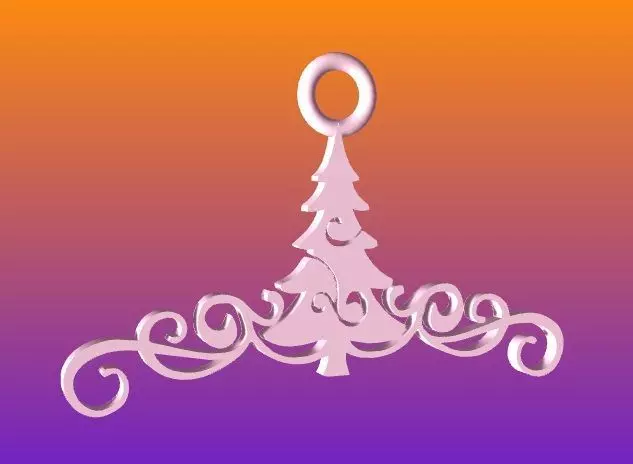 Christmas Ornament Tree 3D print model_0