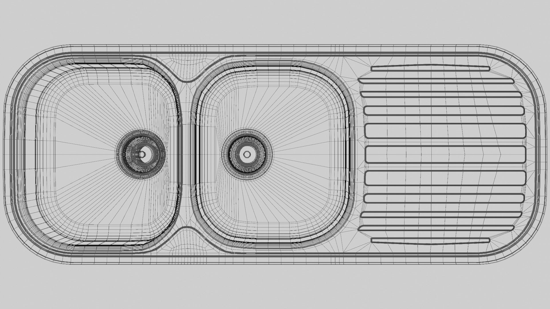 Stainless Steel Kitchen Sink 3D model_32