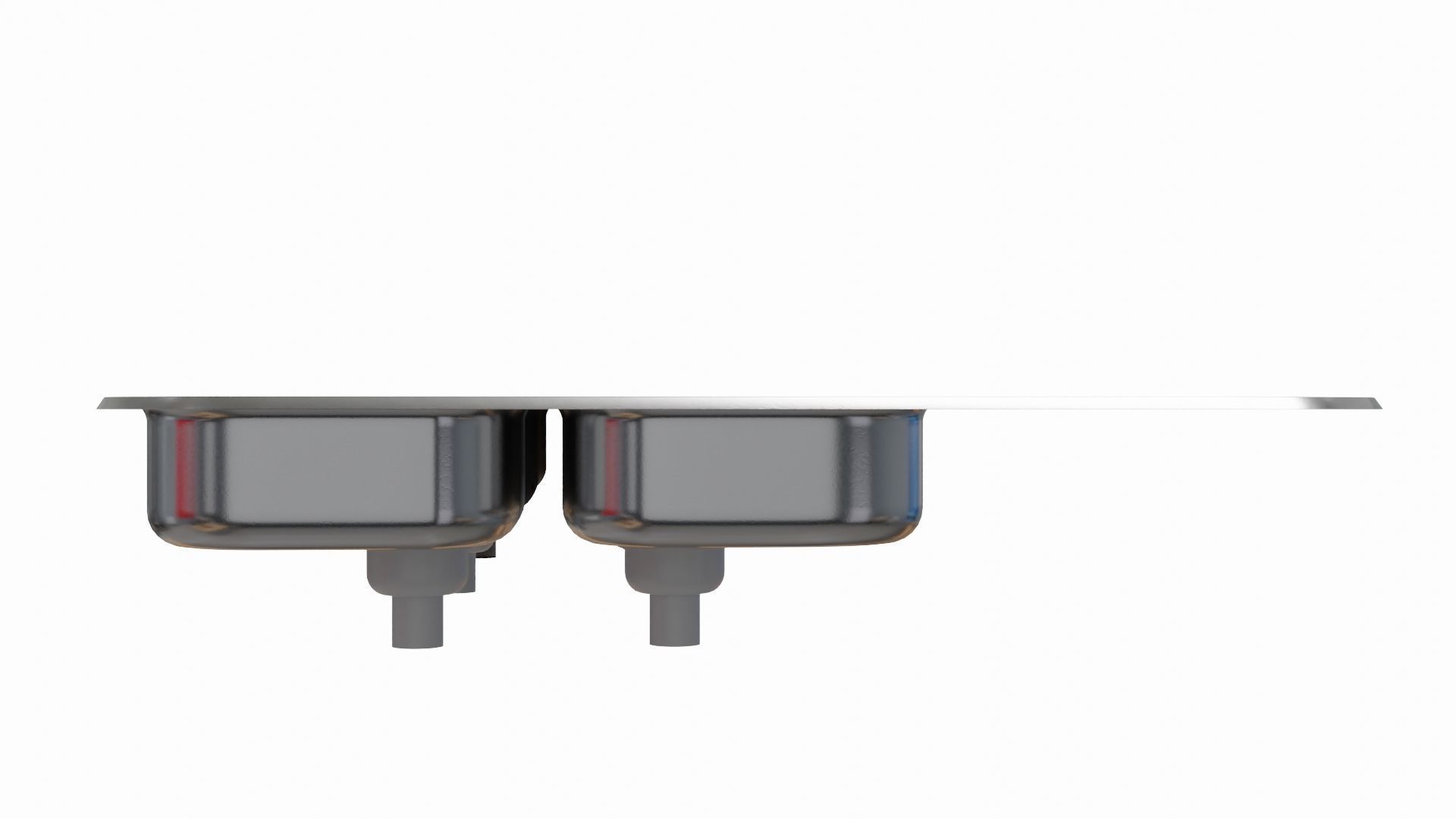 Stainless Steel Kitchen Sink 3D model_4