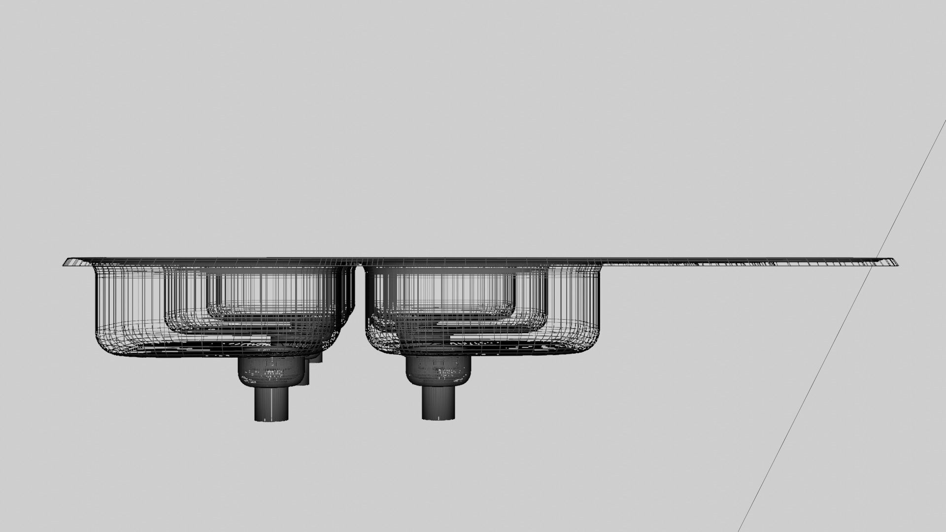 Stainless Steel Kitchen Sink 3D model_30