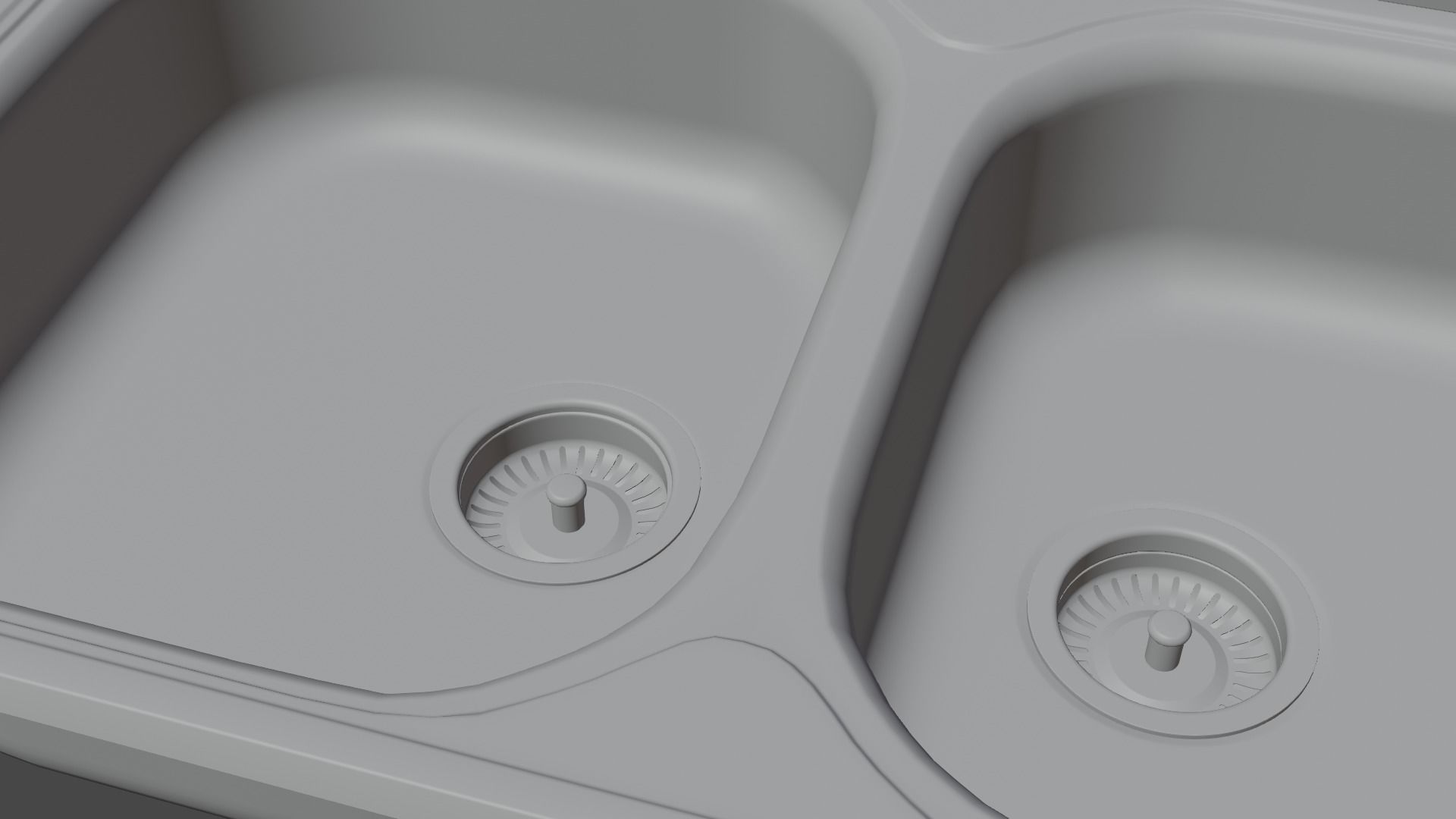 Stainless Steel Kitchen Sink 3D model_19