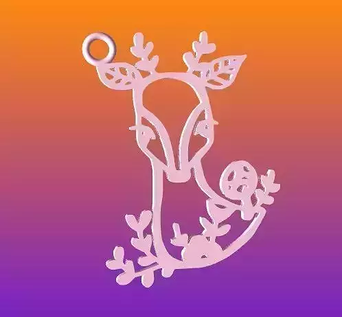 Christmas Deer 3D print model