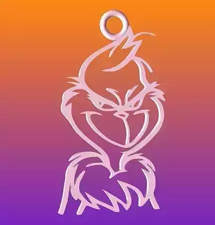 Grinch Ornament 3D print model Grinch Ornament 3D print model