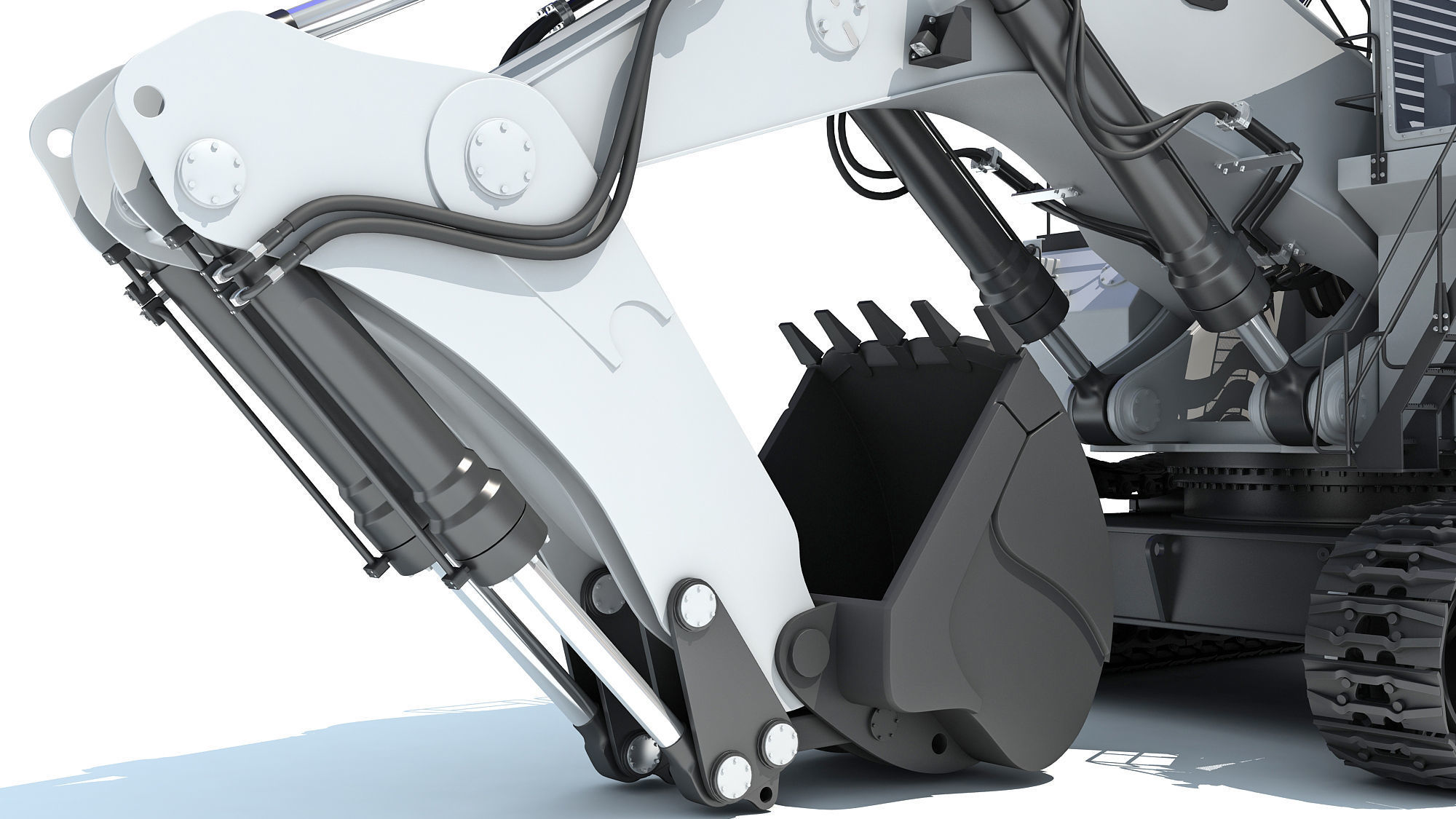 Liebherr Mining Excavator 3D model_14