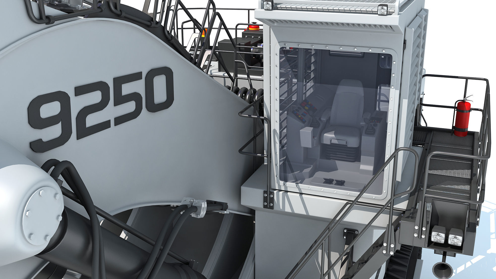 Liebherr Mining Excavator 3D model_16