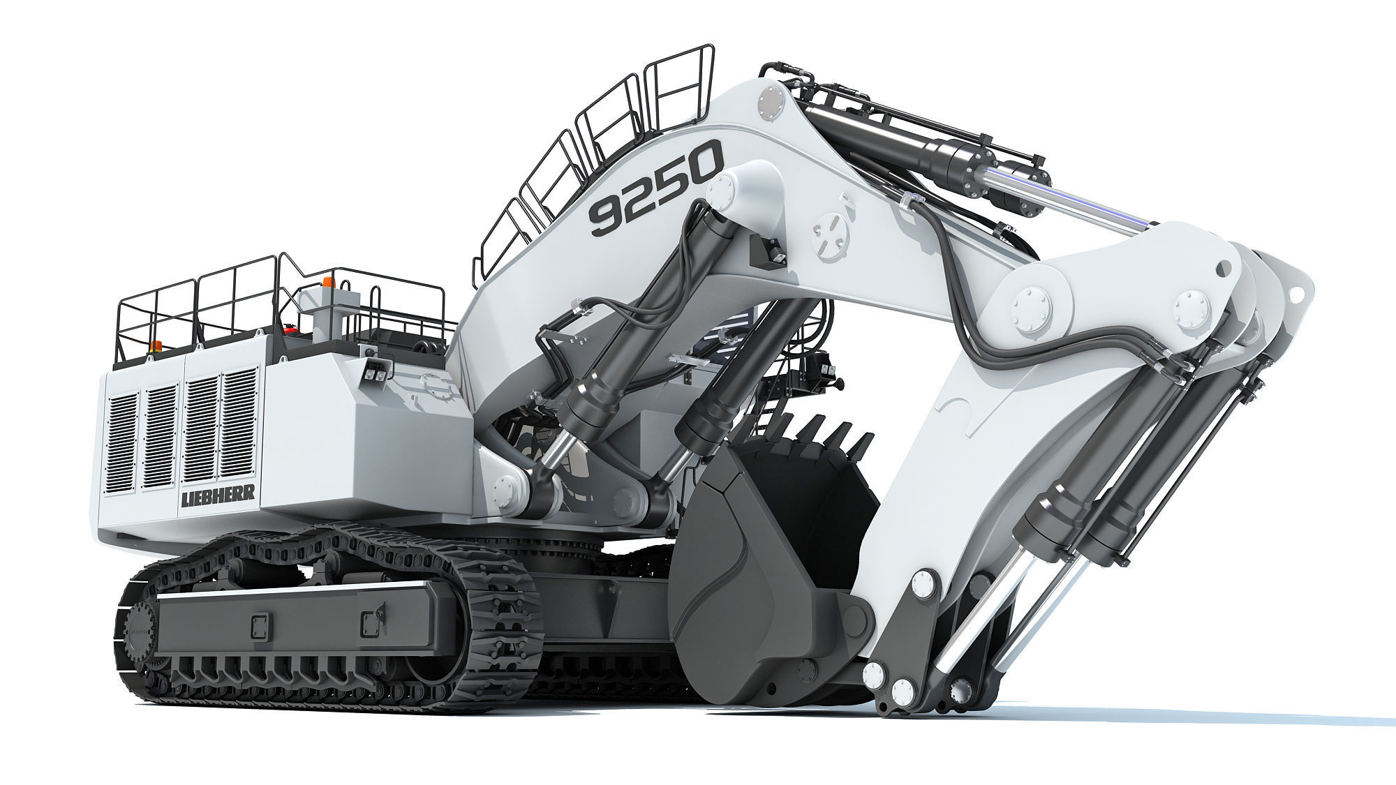 Liebherr Mining Excavator 3D model_10