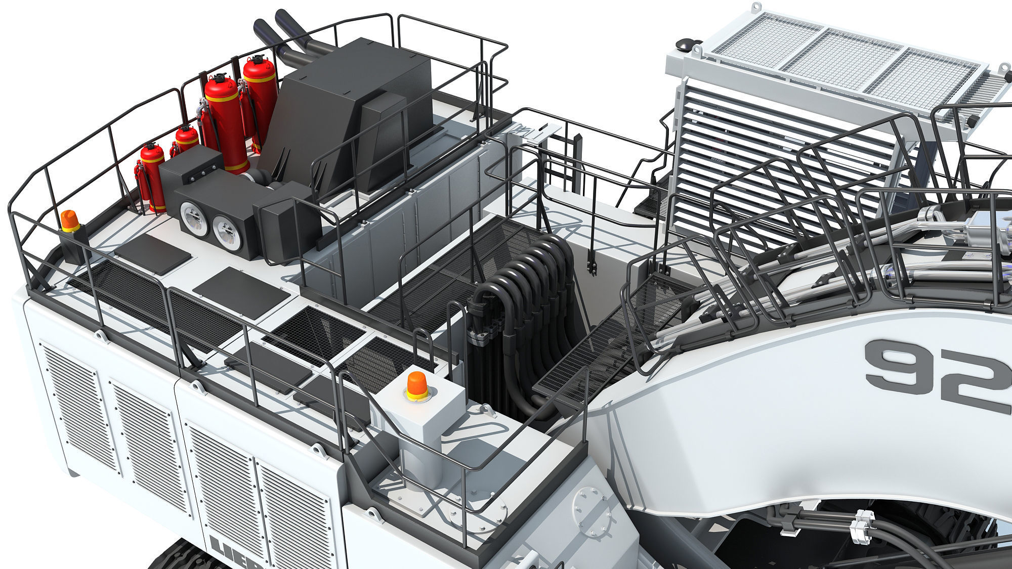 Liebherr Mining Excavator 3D model_17