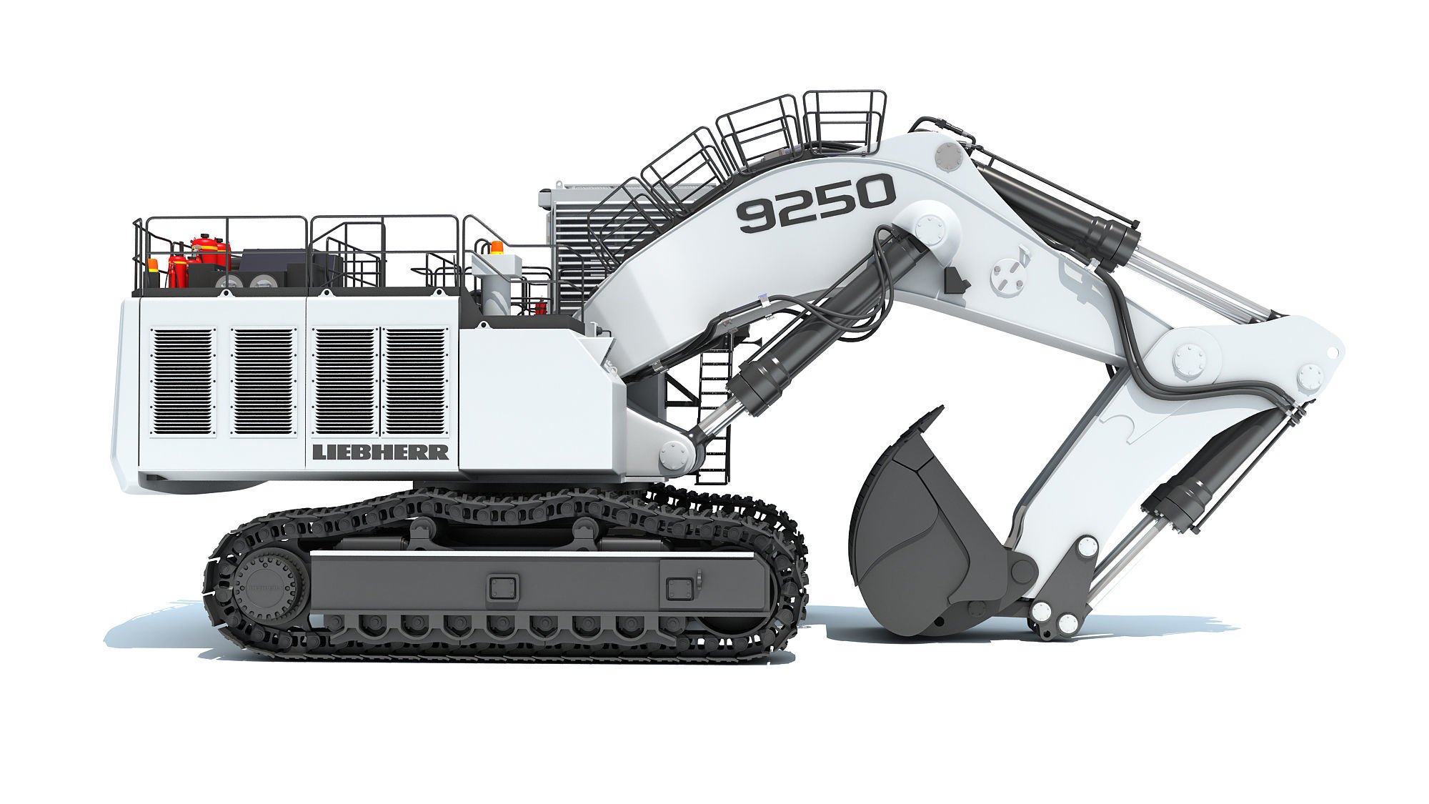 Liebherr Mining Excavator 3D model_8