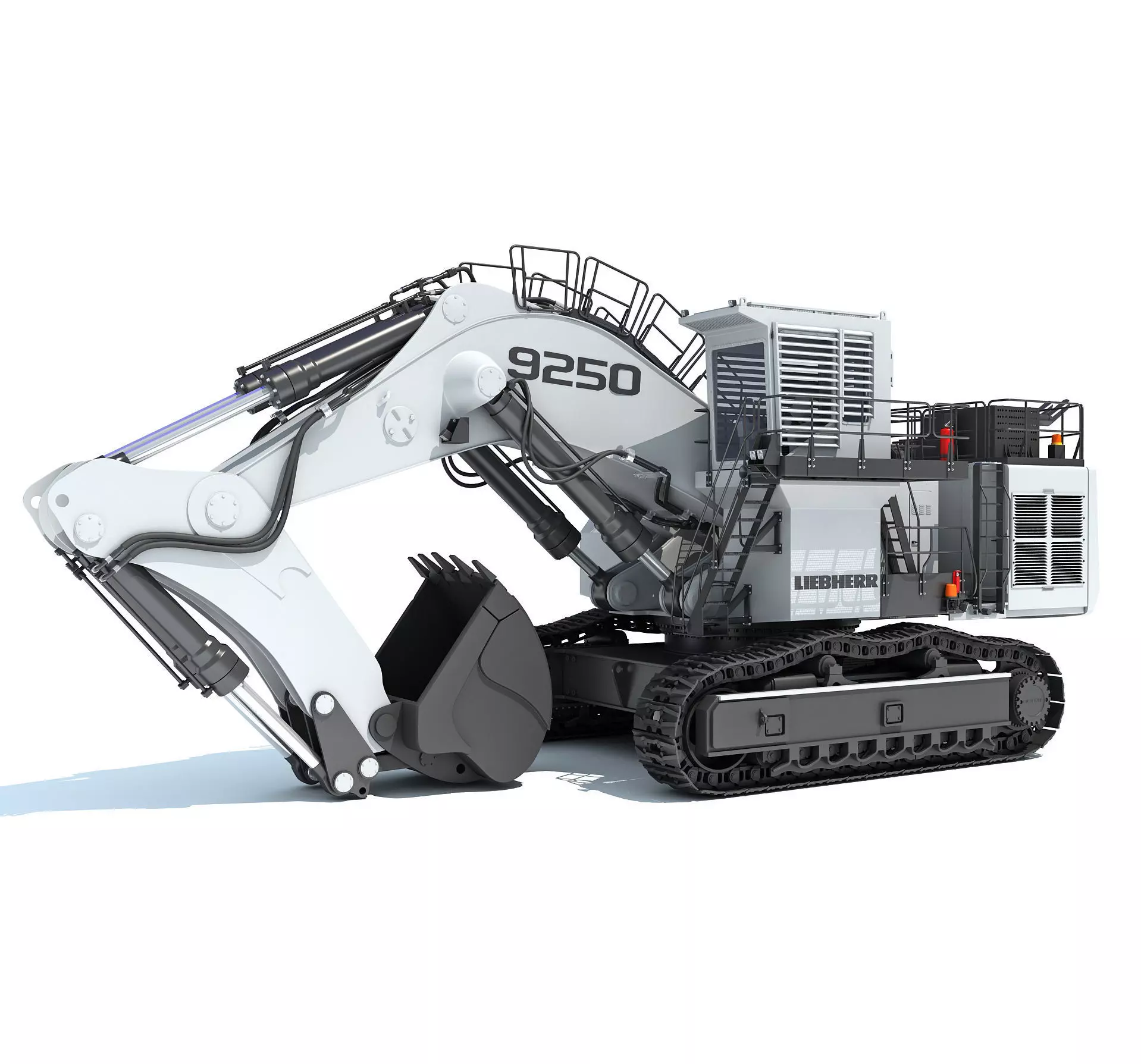Liebherr Mining Excavator 3D model_0
