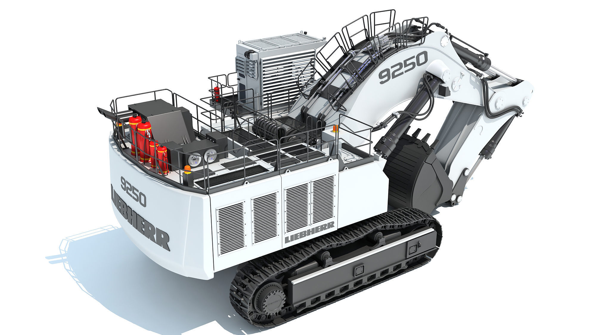 Liebherr Mining Excavator 3D model_6