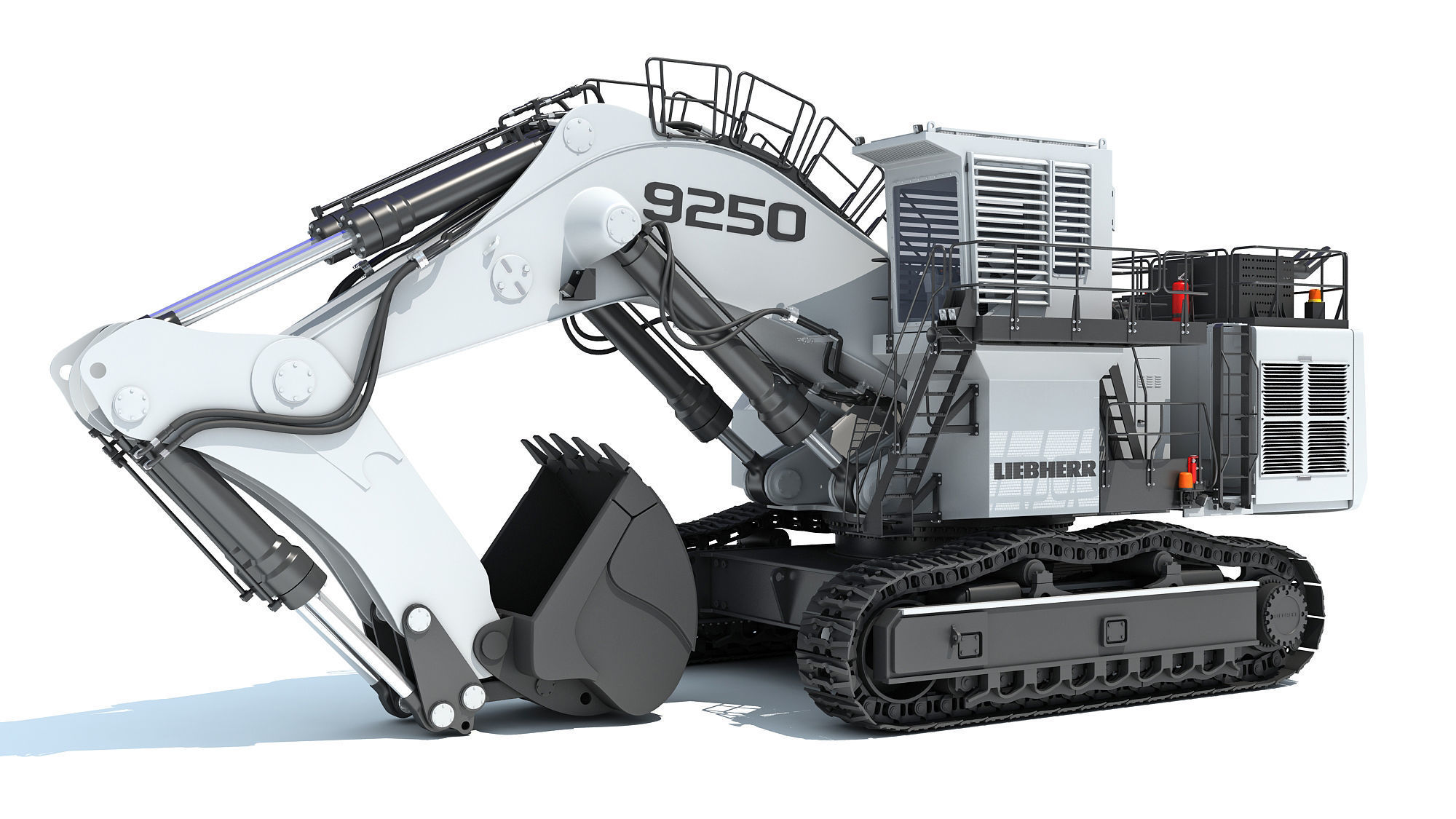 Liebherr Mining Excavator 3D model_9