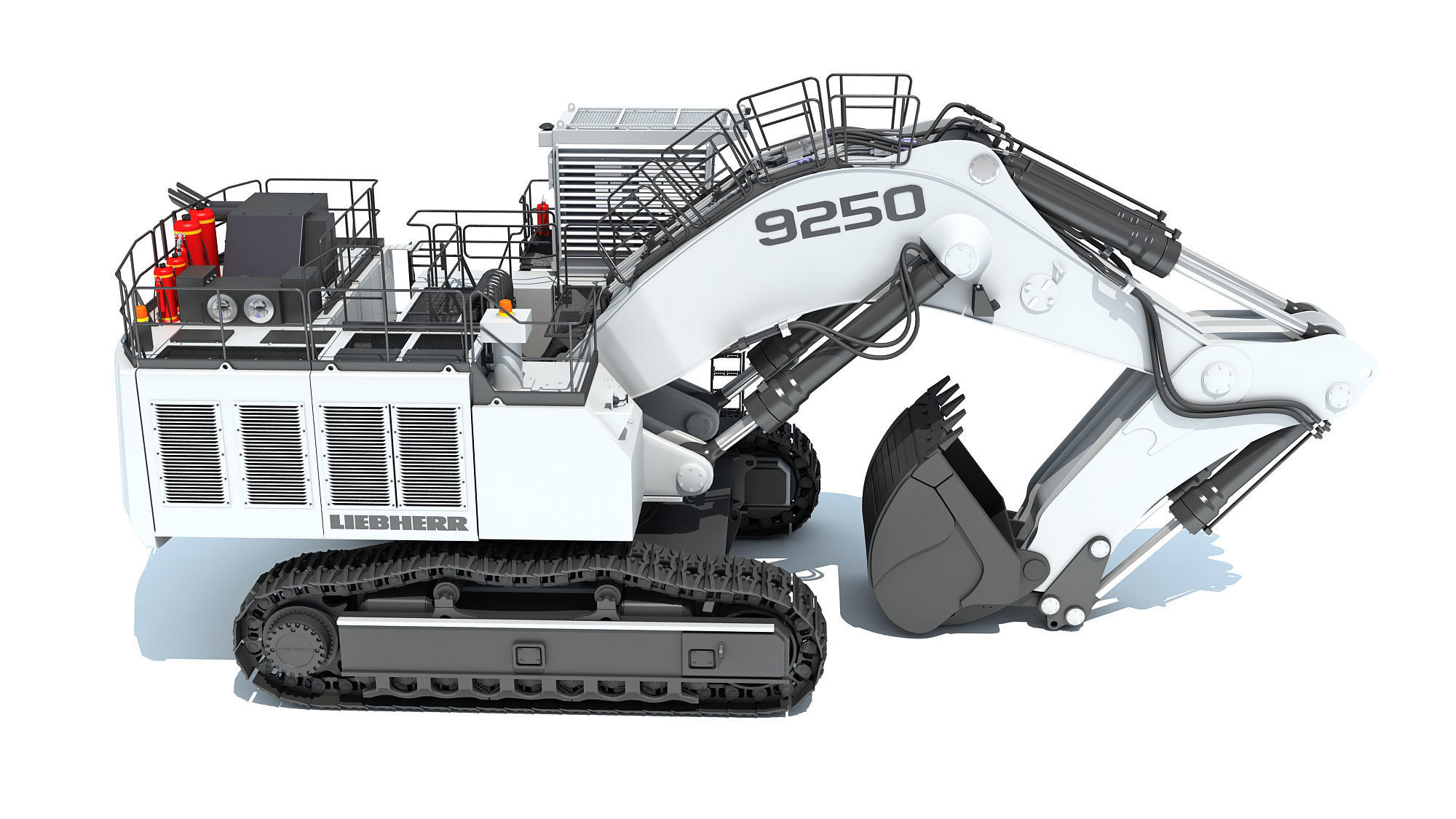 Liebherr Mining Excavator 3D model_7