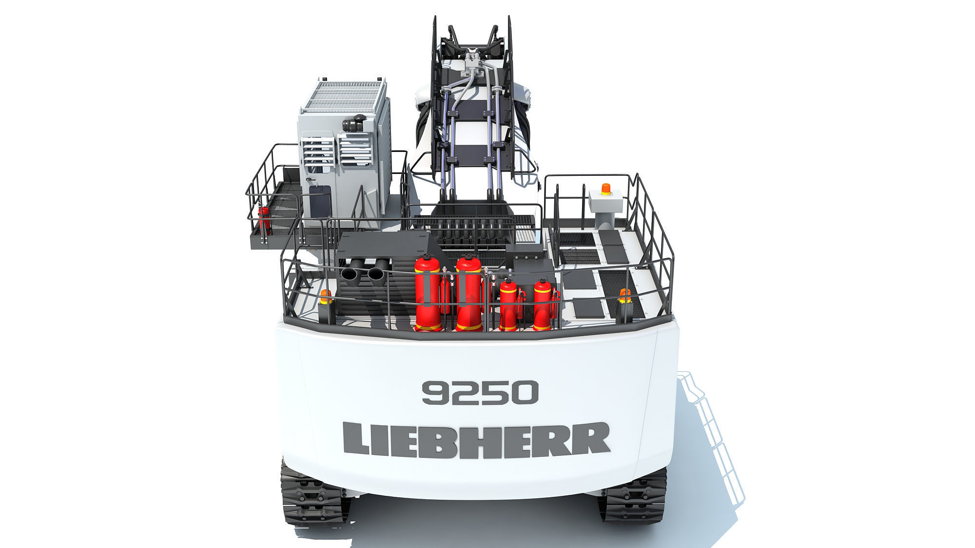 Liebherr Mining Excavator 3D model_4