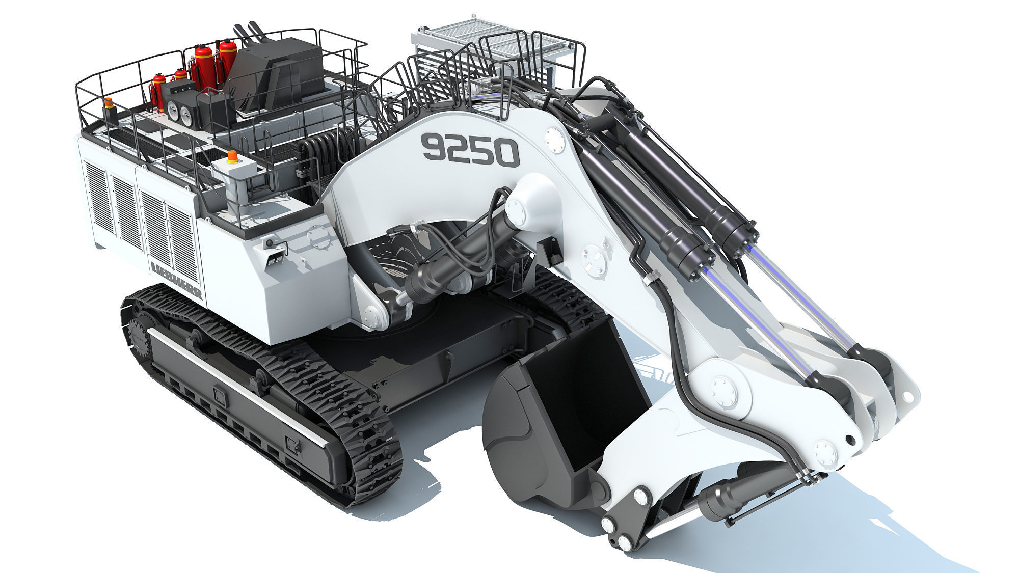 Liebherr Mining Excavator 3D model_11