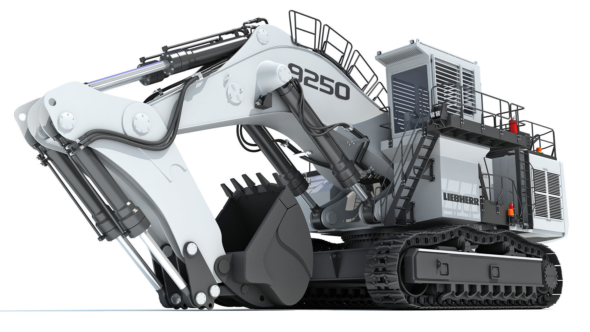 Liebherr Mining Excavator 3D model_13