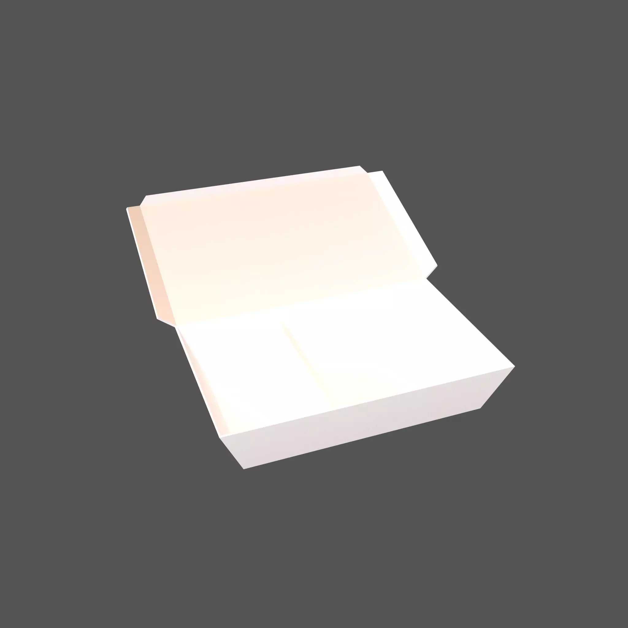 Disposable Lunch Box v1 001 Low-poly 3D model_0