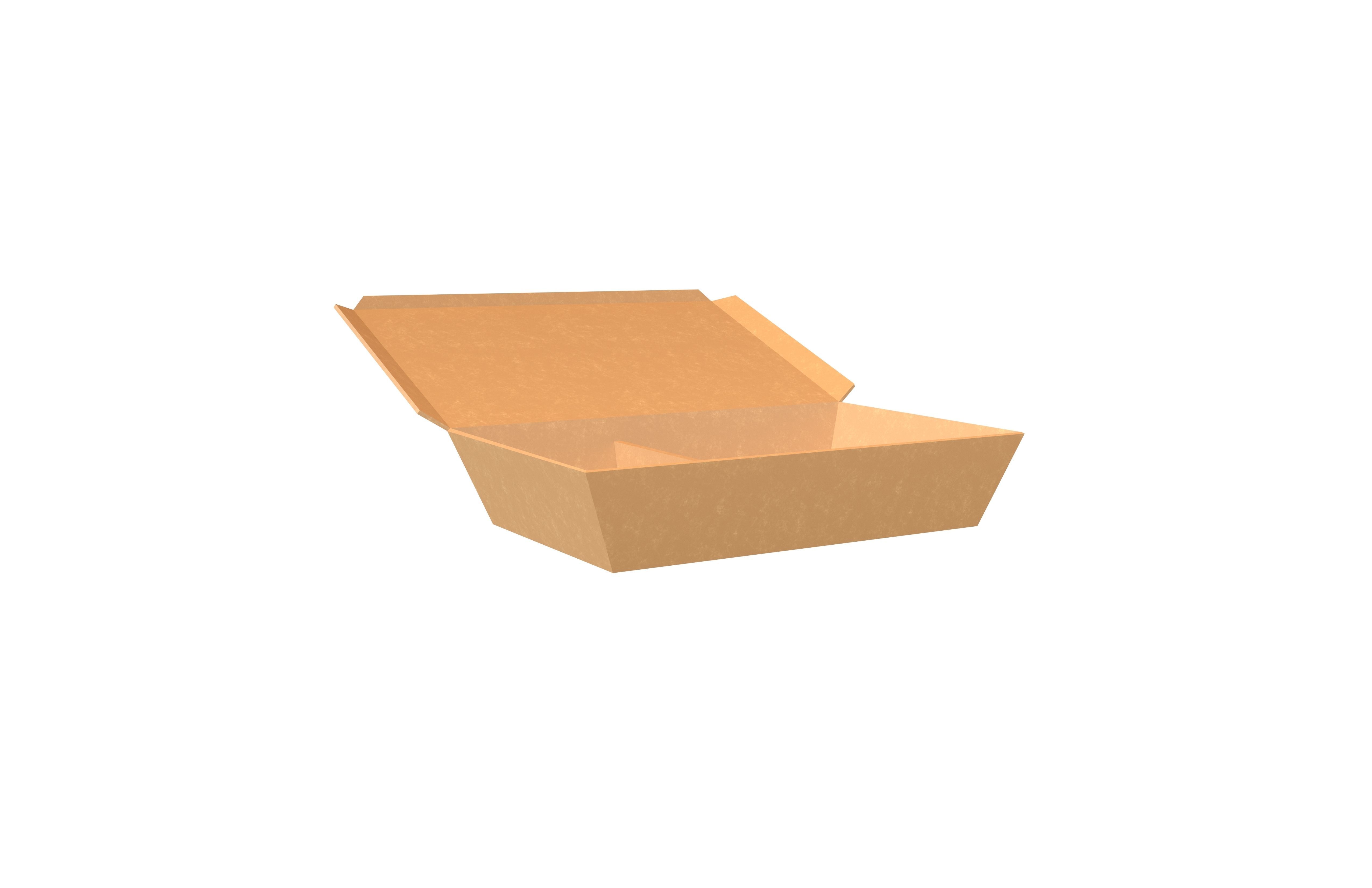 Disposable Lunch Box v1 003 Low-poly 3D model_3